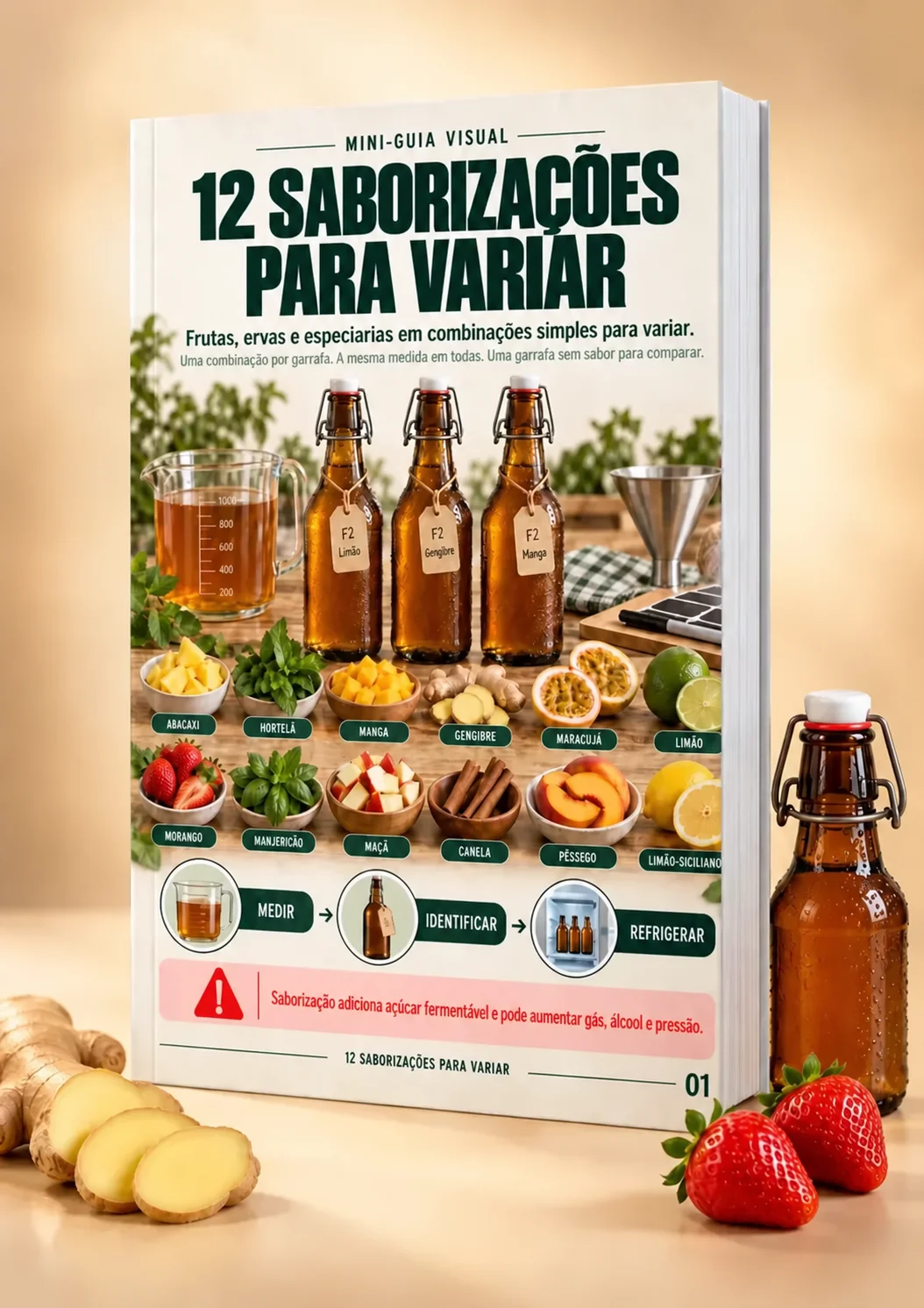 Mockup do bônus 12 Saborizações para Variar