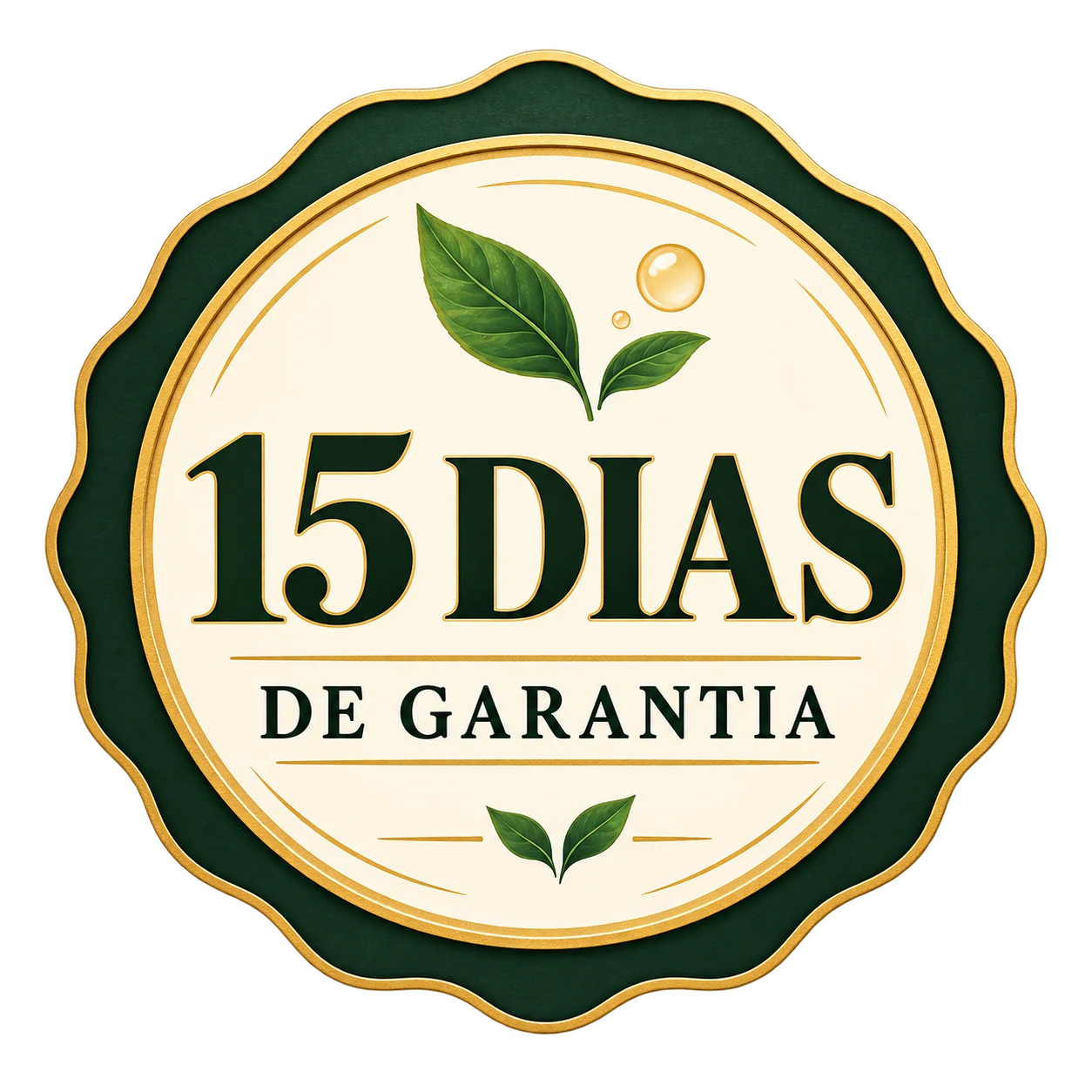 Selo de 15 dias de garantia do Mapa da Kombucha